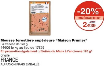 Monoprix Maison prunier mousse forestière supérieure offre