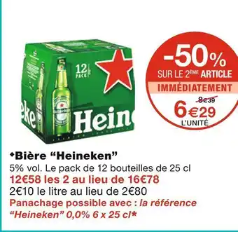 Monoprix Heineken bière offre