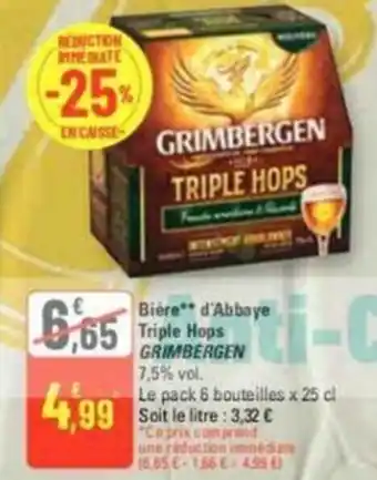 Bière d'Abbaye Triple Hops GRIMBERGEN 7,5% vol.