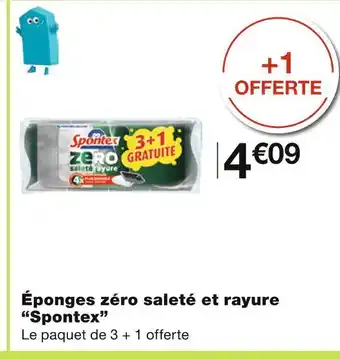 Monoprix Spontex éponges zéro saleté et rayure offre
