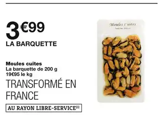 Monoprix Moules cuites offre