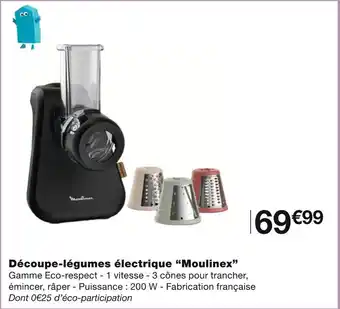Monoprix Moulinex découpe-légumes électrique offre