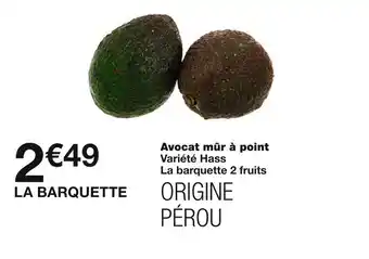 Monoprix Avocat mûr à point offre