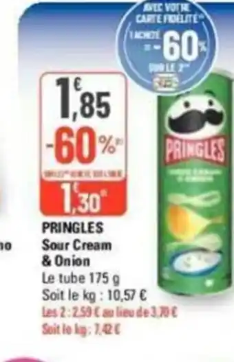 G20 PRINGLES Sour Cream & Onion offre