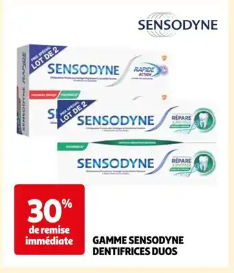 Sensodyne gamme sensodyne dentifrices duos