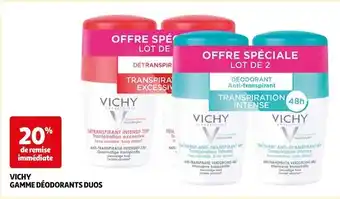 Auchan Vichy vichy gamme déodorants duos offre