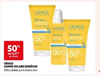 Auchan Uriage uriage gamme solaire bariésun offre