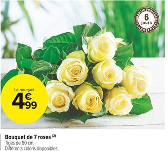 Bouquet de 7 roses