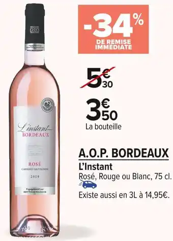Carrefour Market A.o.p. bordeaux offre