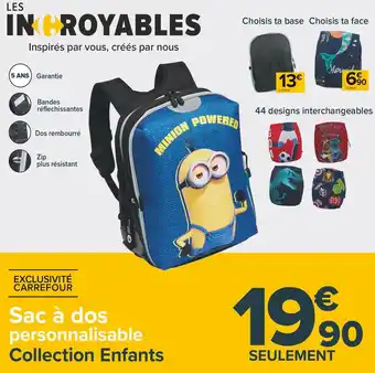 Carrefour Market Sac à dos personnalisable offre