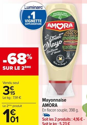 Carrefour Market Amora mayonnaise offre