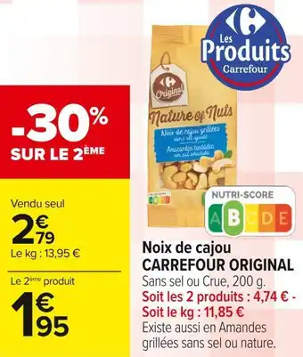 Carrefour Market Carrefour original noix de cajou offre
