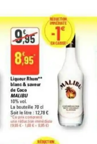 G20 Liqueur Rhum** blanc & saveur offre