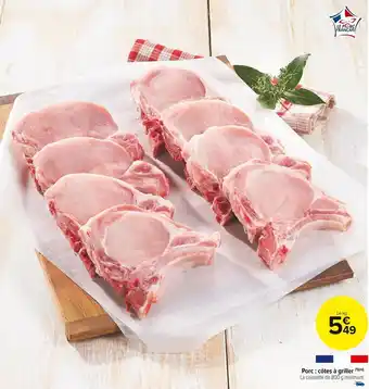 Carrefour Market Porc : côtes à griller offre