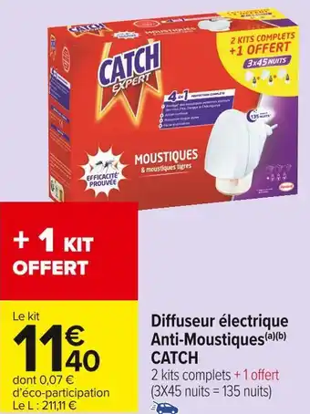 Carrefour Market Catch diffuseur électrique anti-moustiques offre