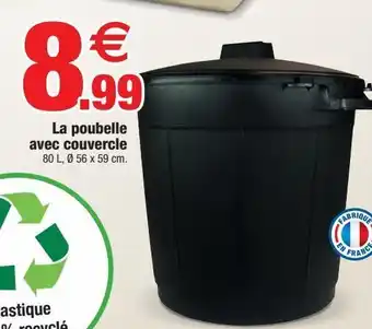 Bazarland La poubelle avec couvercle offre