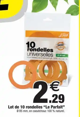 Bazarland Lot de 10 rondelles le parfait offre