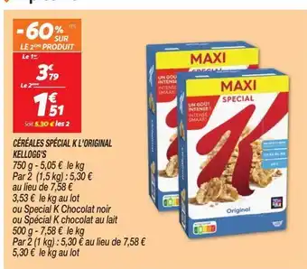 Netto Céréales spécial k l`original kellogg's offre