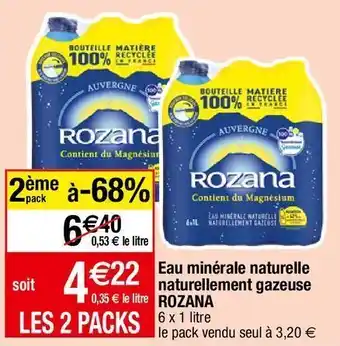Migros Eau gazeuse rozana offre