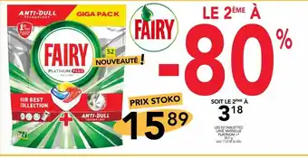 Les tablettes lave-vaisselle platinum