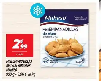 Netto Mini empanadillas de thon surgelés maheso offre