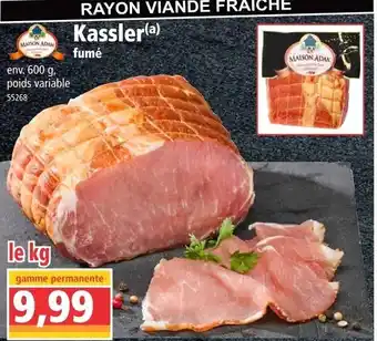Norma Kassaler fumé offre