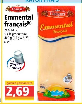 Norma Emmental français offre