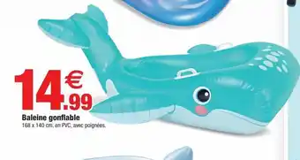 Bazarland Baleine gonflable offre