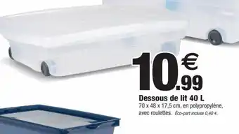 Dessous de lit 40l