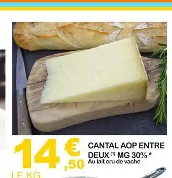 E.Leclerc Cantal aop entre deux mg 30% offre