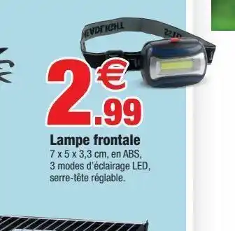 Bazarland Lampe fronatle offre
