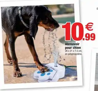 Bazarland Abreuvoir pour chien offre