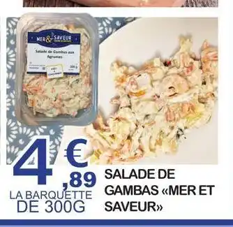 E.Leclerc Salade de gambas mer et saveur offre