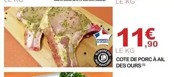 E.Leclerc Cote de porc à ail des ours offre
