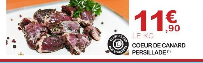 Promo Coeur de canard persillade chez E.Leclerc