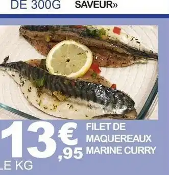 E.Leclerc Filet de maquereaux marine curry offre