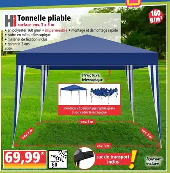 Norma Tonnelle pliable offre
