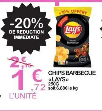 E.Leclerc Chips barbecue lays offre