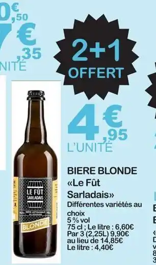 E.Leclerc Bière blonde offre