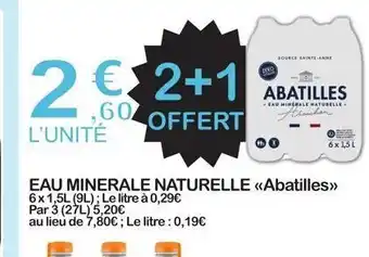 E.Leclerc Eau minerale naturelle offre