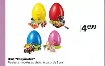 Monoprix œuf "playmobil" offre
