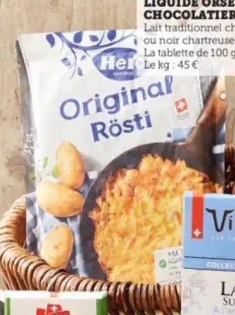 Super U ROSTI HERO Nature offre