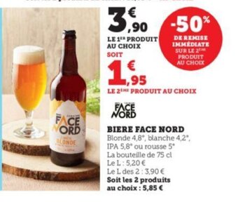 Super U BIERE FACE NORD offre