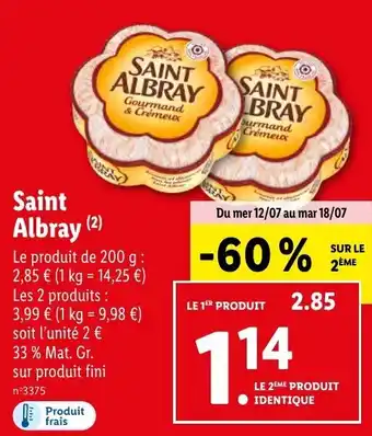 Lidl SAINT ALBRAY offre