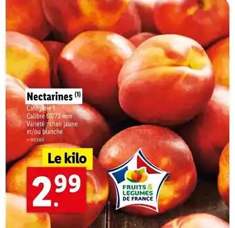 Lidl Nectarines (¹) offre