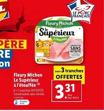 Lidl Fleury Michon Le Supérieur à l'étouffée (²) offre