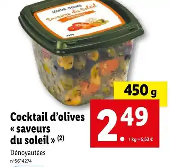 Lidl Cocktail d'olives offre
