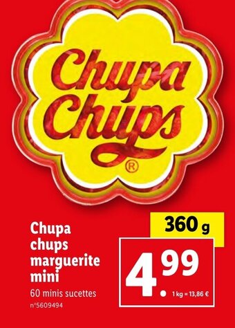 Lidl Chupa chups marguerite mini offre