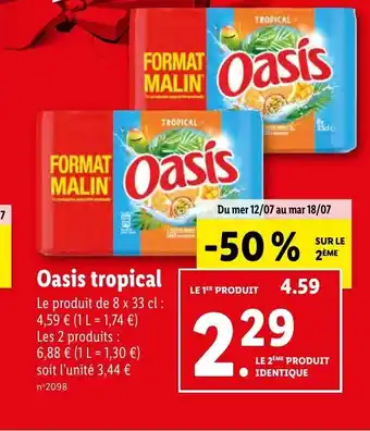 Lidl Oasis offre