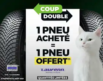 Feu Vert Bon plan sur les pneus été / 4 saisons de la marque Laufenn offre